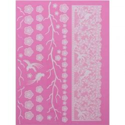 Tapis Dentelle fleurs Orientale Cake Lace