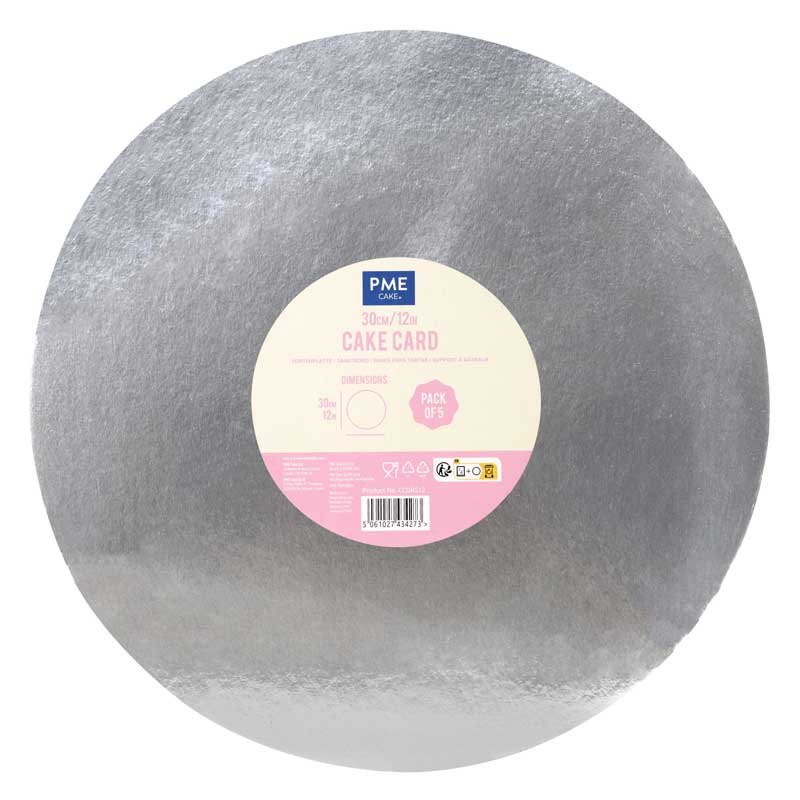 Plateau de présentation rond fin pour gâteau de 15 à 30 cm de diamètre Set de 5 Plateaux PME