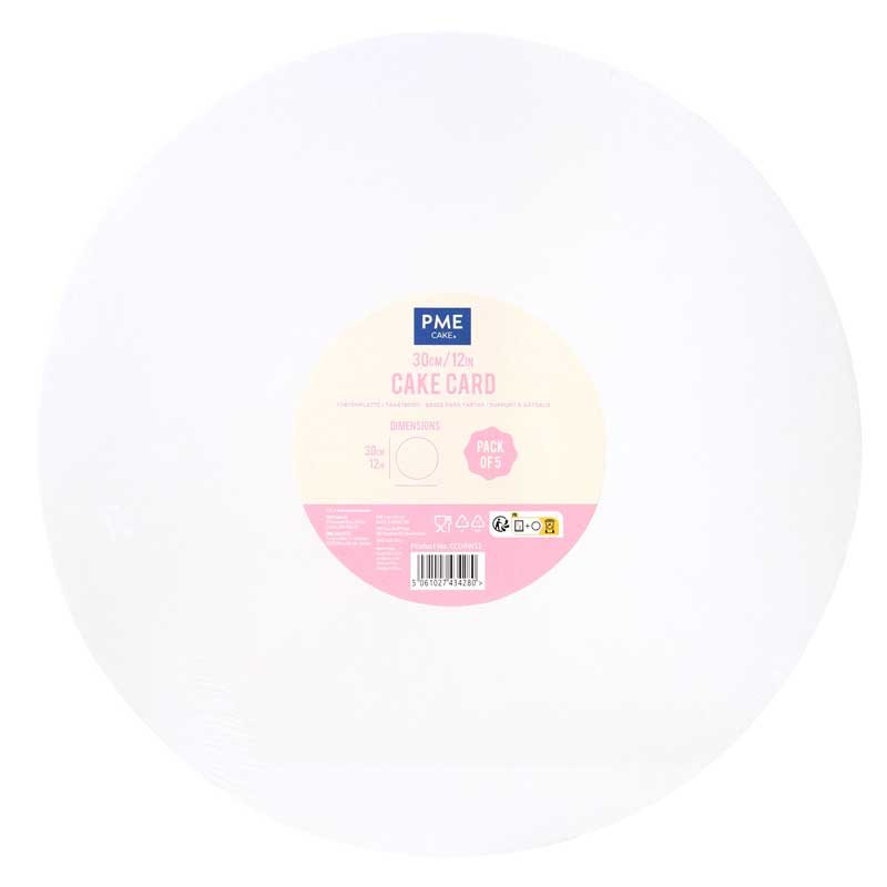 Plateau de présentation rond fin pour gâteau de 15 à 30 cm de diamètre Set de 5 Plateaux PME