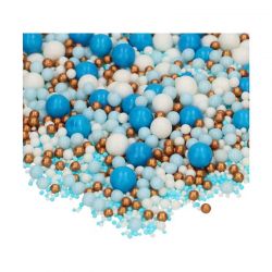 FunCakes Soft Pearls Mix – Perles Comestibles Douces Blue Celebration