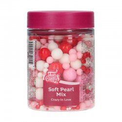 FunCakes Soft Pearls Mix – Perles Comestibles Douces pour Décoration Pâtissière Crazy in Love