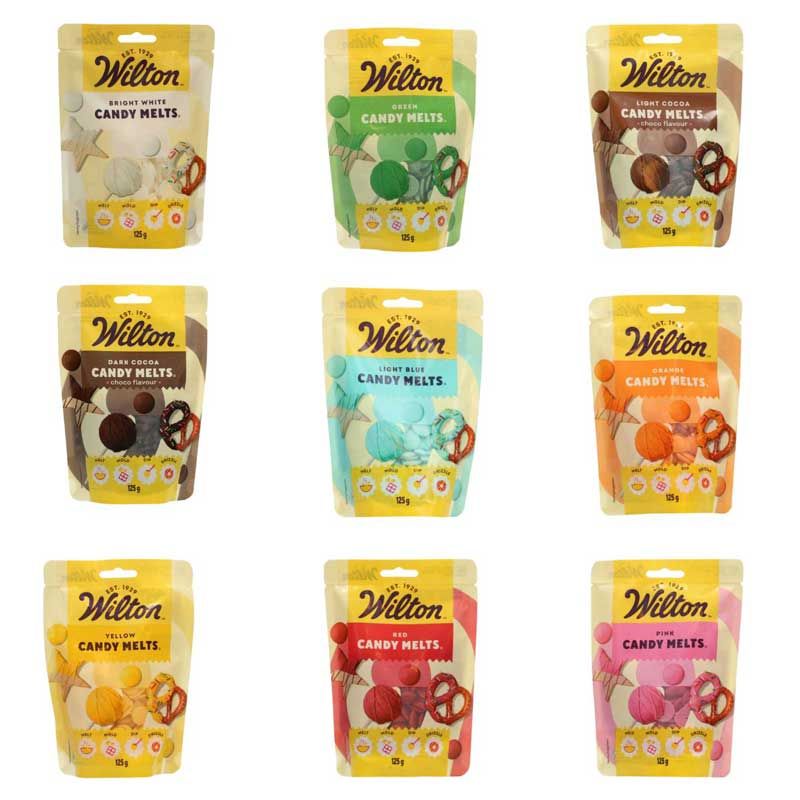 Candy Melts® Wilton 125 g – Chocolat de Couverture Coloré pour Cake Pops, Moulage & Décorations Candy Melts® Wilton 125 g – Chocolat de Couverture Coloré pour Cake Pops, Moulage & Décorations