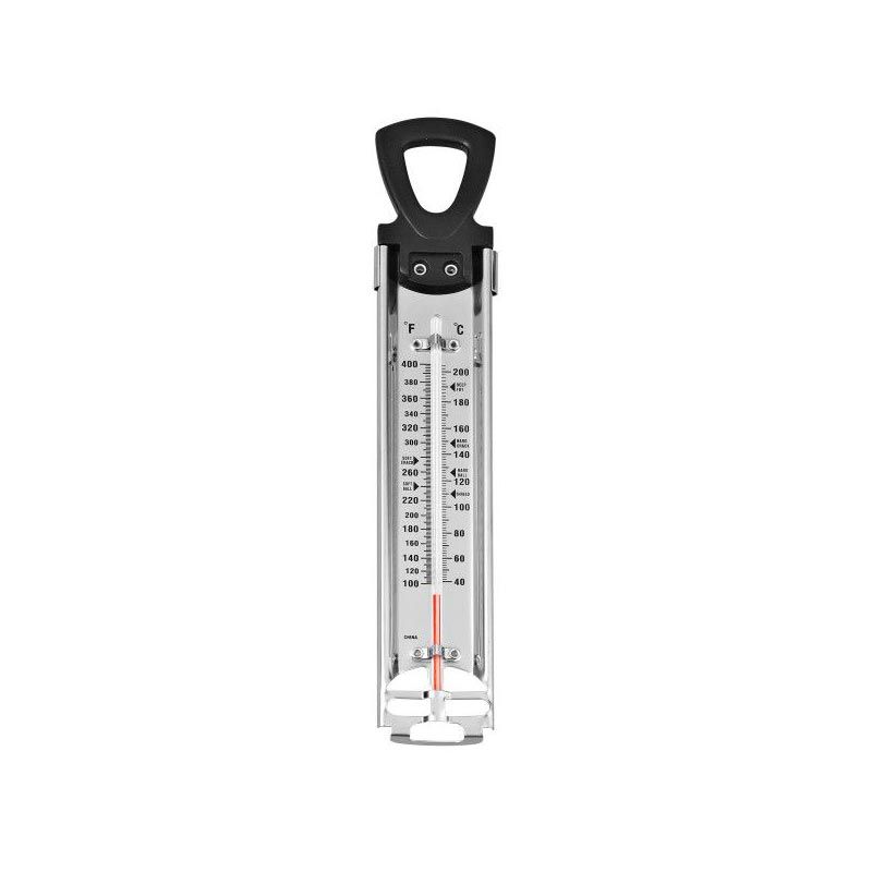 Thermomètre à bonbon professionnel Wilton – Précision de 40 à 200°C pour confiseries, fritures et chocolat Thermomètre à bonbon professionnel Wilton – Précision de 40 à 200°C pour confiseries, fritures et chocolat