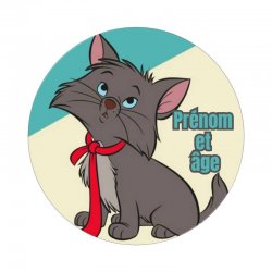 Disque à Gâteau Personnalisé Les Aristochats – Berlioz