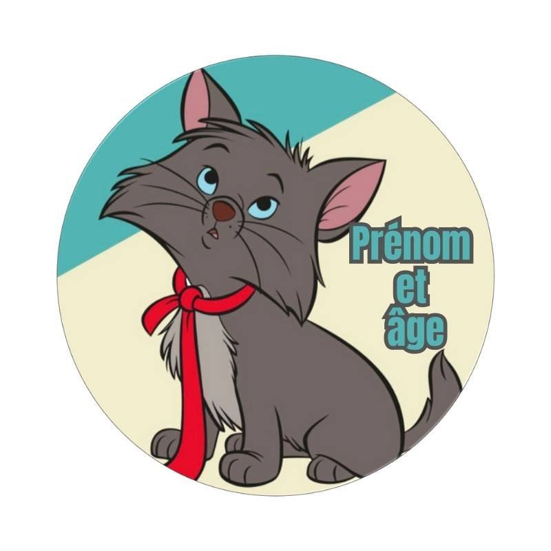 Disque à Gâteau Personnalisé Les Aristochats – Berlioz