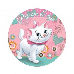 Disque à Gâteau Personnalisé Les Aristochats – Marie coeur