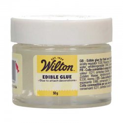 Colle Alimentaire Wilton – Fixation invisible pour décors en sucre 50 g