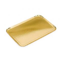Plateau Traiteur Rectangulaire – Or – 28x19 cm et 42x28 cm – À l’unité ou en lot