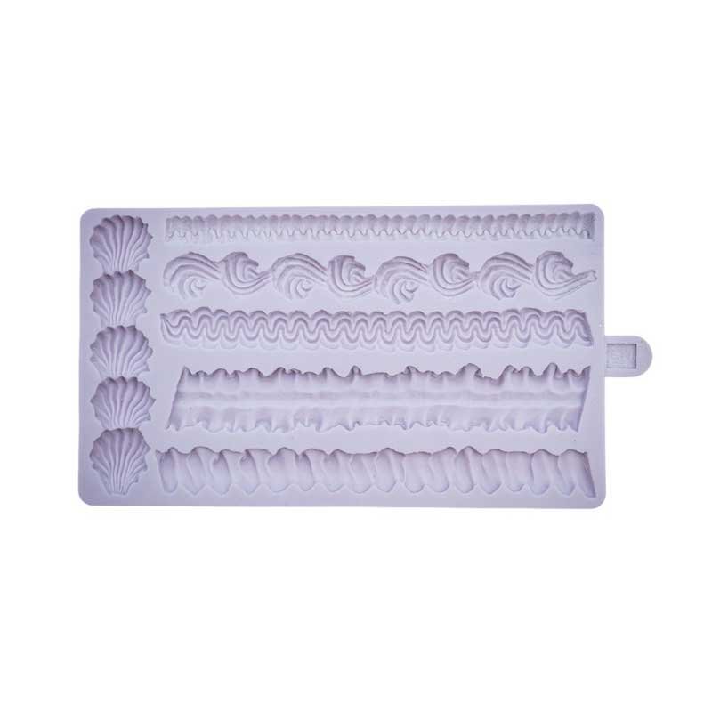 Karen Davies – Moule en Silicone Large Lambeth Borders | Décors raffinés pour gâteaux