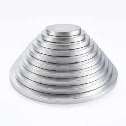 Plateau de présentation rond épais pour gâteau de 10 à 50 cm de diamètre