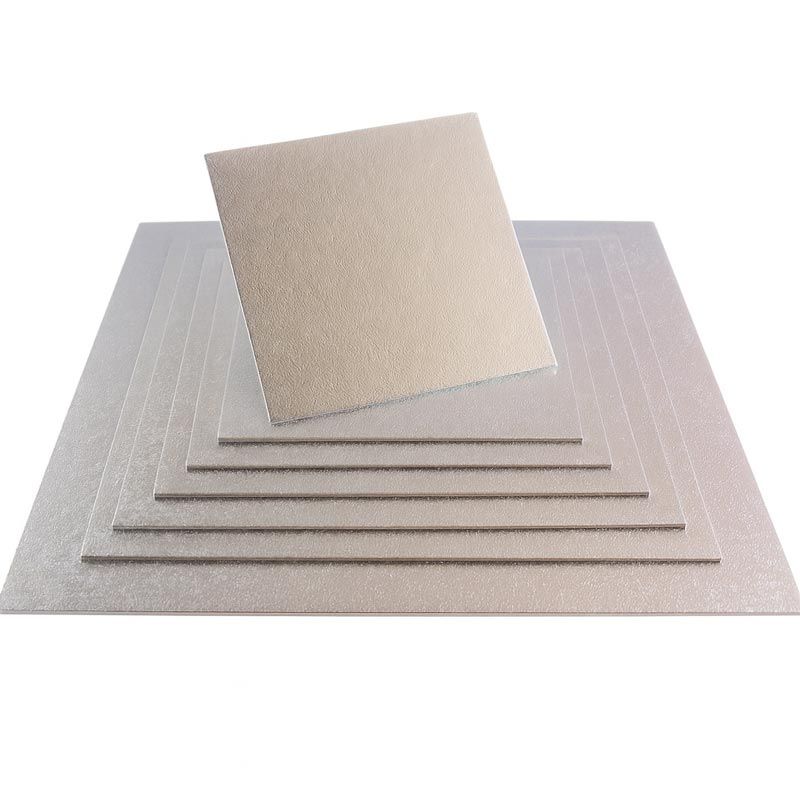 Plateau de présentation carré fin pour gâteau de 10 à 35 cm Plateau de présentation carré fin pour gâteau de 10 à 35 cm