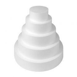 Dummy support polystyrène rond de 10 à 30 cm de diamètre par 7cm de hauteur