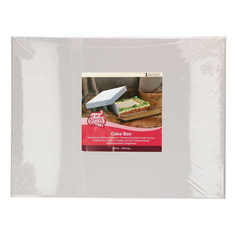Boîte à gâteaux XL FunCakes 60×50×15 cm – carton épais, montage facile (1 pièce) Boîte à gâteaux XL FunCakes 60×50×15 cm – carton épais, montage facile (1 pièce)