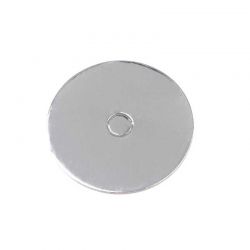 LOYAL Cake Board Rond Argent Perforé – Support gâteau 2,5 mm avec trou central 10 cm