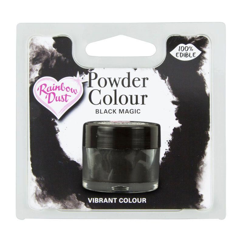 Rainbow Dust – Powder Colour Noir magique | Colorant alimentaire en poudre Rainbow Dust – Powder Colour Noir magique | Colorant alimentaire en poudre