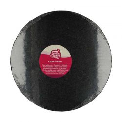 Plateau Cake Drum Noir Épais 12 mm – Rond FunCakes (Ø 20/25/30/35 cm), réutilisable