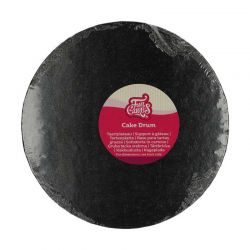 Plateau Cake Drum Noir Épais 12 mm – Rond FunCakes (Ø 20/25/30/35 cm), réutilisable