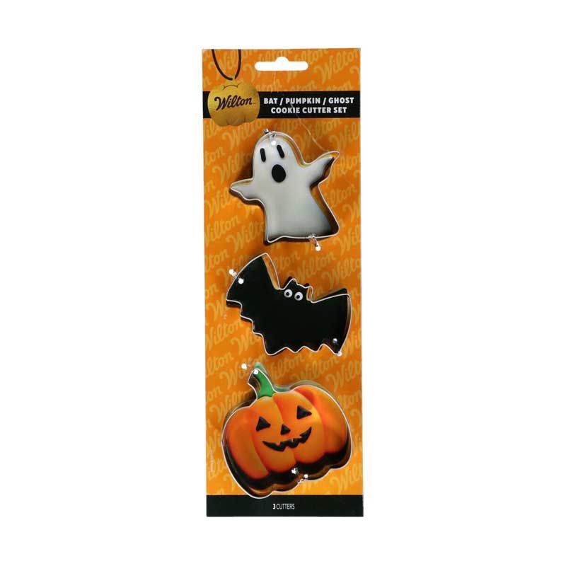 Emporte-pièces Halloween Wilton – Chauve-Souris, Citrouille, Fantôme (Lot de 3, Inox, Lavable Lave-Vaisselle) Emporte-pièces Halloween Wilton – Chauve-Souris, Citrouille, Fantôme (Lot de 3, Inox, Lavable Lave-Vaisselle)