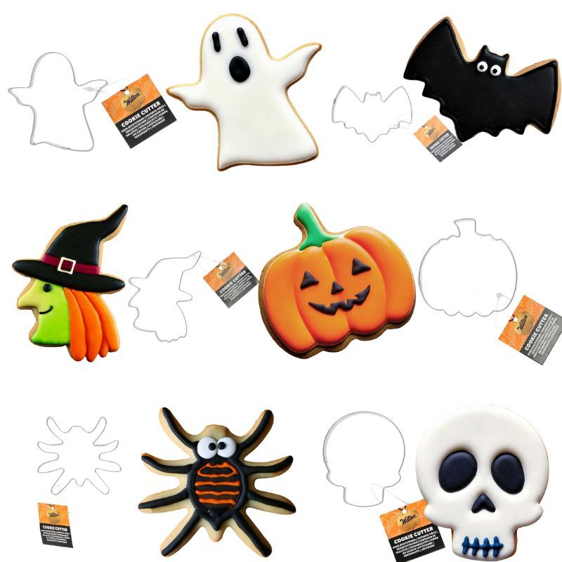 Emporte-pièces Halloween Wilton –formes au choix Chauve-Souris, Citrouille, Fantôme, Crâne, Araignée, Sorcière Emporte-pièces Halloween Wilton –formes au choix Chauve-Souris, Citrouille, Fantôme, Crâne, Araignée, Sorcière