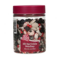 FunCakes 3D Sprinkle Medley – Bloody & Bats Mélange Sanglant & Chauves-Souris