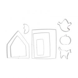 Wilton – Emporte-pièces “Maison de l’horreur” (Set de 9) : biscuits & maison hantée 3D pour Halloween