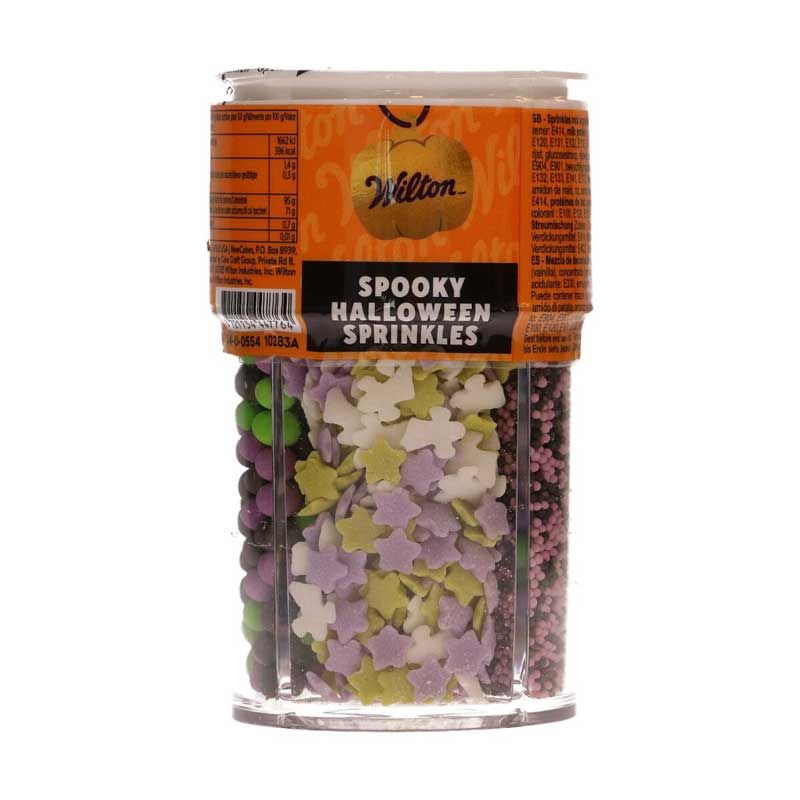 Wilton Mélange de Sprinkles 4-Cell « Halloween Hanté » – 110 g Wilton Mélange de Sprinkles 4-Cell « Halloween Hanté » – 110 g