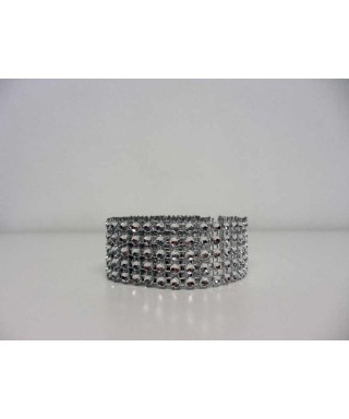 Bande de strass argent 2,5 cm de haut 