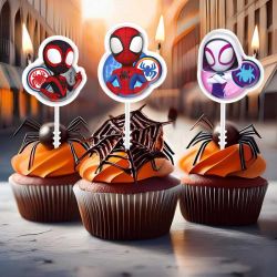 Bougies Anniversaire Spidey – Set de 4 Marvel