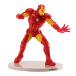 Figurine Iron Man en PVC – Décoration de Gâteau Avengers (contact alimentaire)