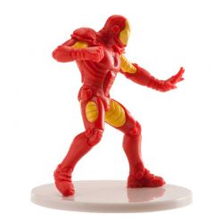 Figurine Iron Man en PVC – Décoration de Gâteau Avengers (contact alimentaire)