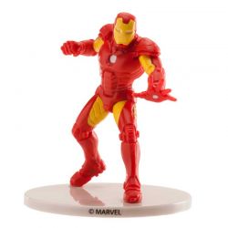 Figurine Iron Man en PVC – Décoration de Gâteau Avengers (contact alimentaire)
