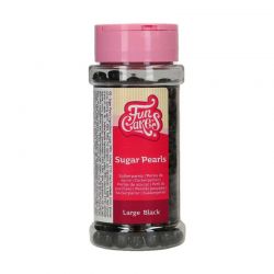 FunCakes Perles de Sucre Grand Noir – Pot 80 g
