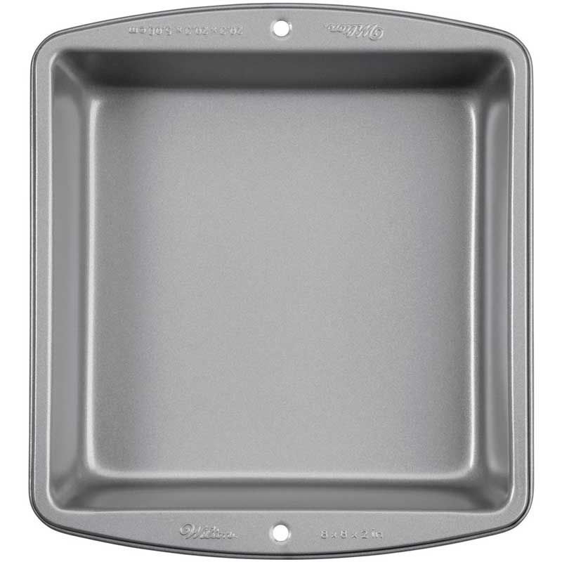 Moule à Gâteau Carré 20.5cm En Aluminium Anodisé – Fond Amovible Et Revêtement Antiadhésif – Pour Four Jusqu'à 230°C