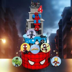 Mini Disques Comestibles Spidey Ø 3,4 cm Zéro – Décorations Gâteau Sans Gluten et Sans Sucre Ajouté