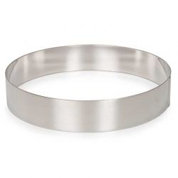 Anneau à gâteau inox Ø24 cm Patisse – Cercle de cuisson précis pour gâteaux et entremets