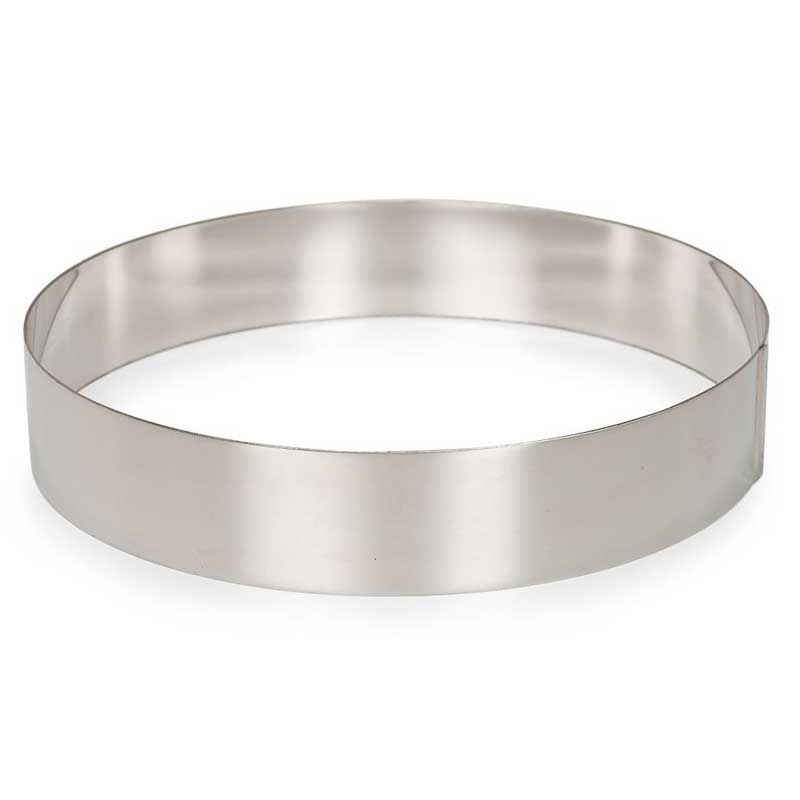 Anneau à gâteau inox Ø24 cm Patisse – Cercle de cuisson précis pour gâteaux et entremets