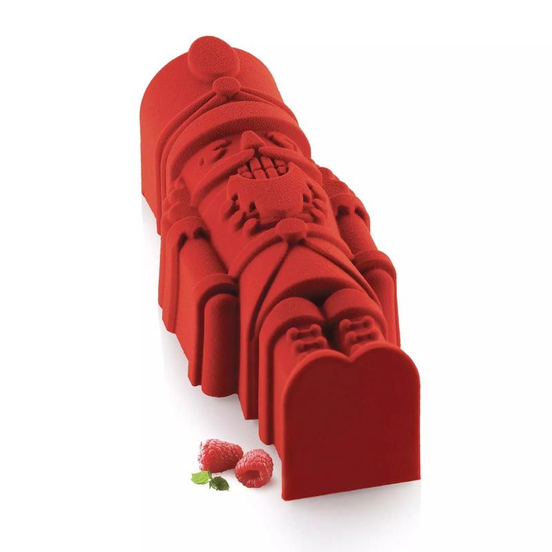 Nutcracker Bûche 1000 – Moule à bûche en silicone platinum thème Casse-Noisette 1 L