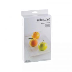 Moule Silicone 3D Fruits Ispirazioni di Frutta Silikomart – Pommes, Pêches et Abricots