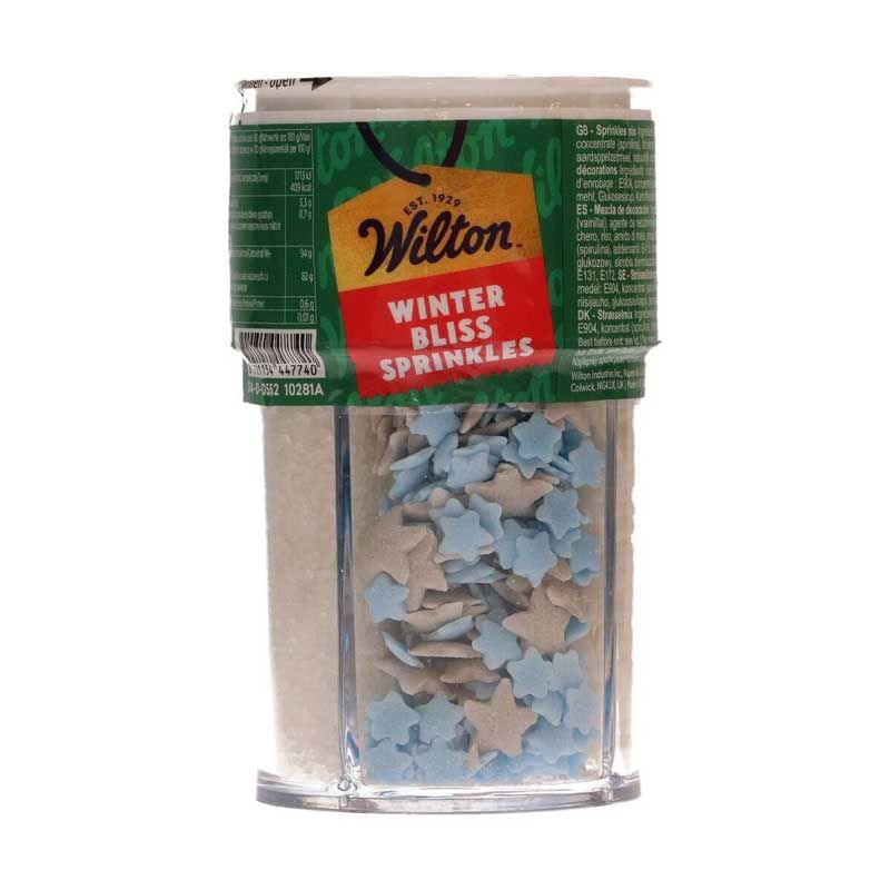 Mélange de Sprinkles Hiver Enchanté 4-Cell Wilton – Décors sucre bleu givré 105 g