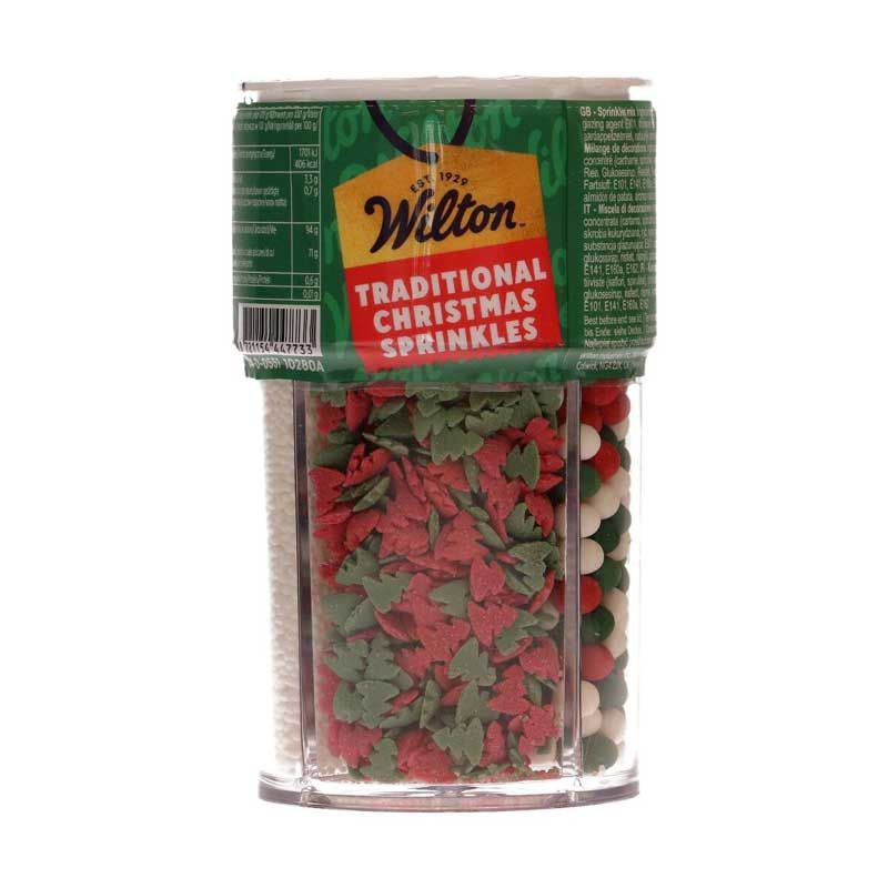 Wilton Mélange de Sprinkles 4-Cell Noël Traditionnel 100 g