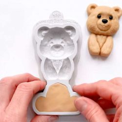 Moule en Silicone Easy Stand Bear Katy Sue – Ours 3D Autoportant pour Cake Design