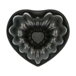 Wilton – Moule à Gâteau Cœur Tube Cannelé 20 cm en Acier