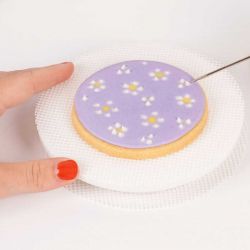 LOYAL Mini Plateau Tournant Ø12,4 cm + 2 Tapis Silicone Antidérapants | Décoration Bento Cake, Cupcakes & Sablés