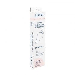 LOYAL Poches à Douille Jetables Transparentes 45 cm (Lot de 10) – Extra résistantes, antidérapantes, usage pro