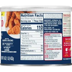 Crisco 453 G graisse végétal pour pâte à sucre