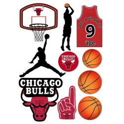 Kit Topper Alimentaire à Gâteau Personnalisé – Thème Basket-ball