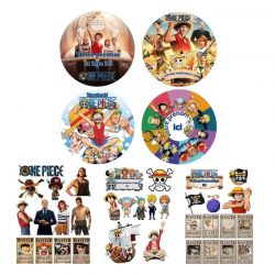 Disque à Gâteau ou Kit Topper Personnalisé One Piece – Impression Alimentaire Manga pour Décoration de Gâteau Anniversaire
