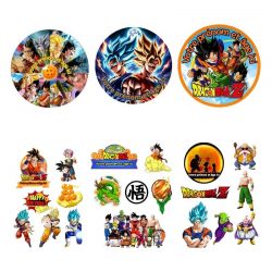 Disque à Gâteau ou Kit Topper Personnalisé Dragon Ball Z – Impression Alimentaire Personnalisée pour Gâteau d’Anniversaire