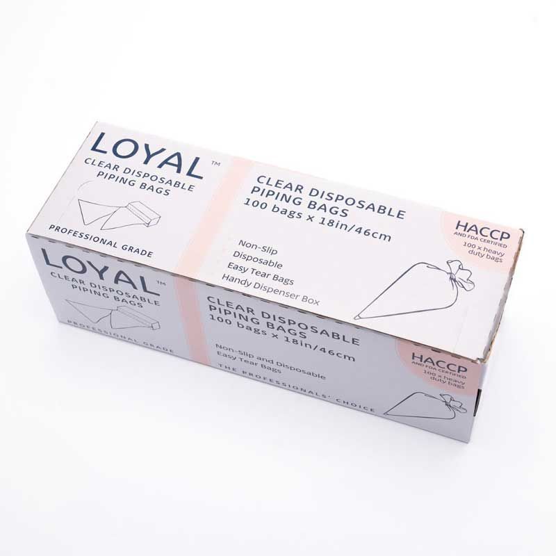 Poches à Douille Jetables Transparentes LOYAL 45 cm x100 – Extra Résistantes