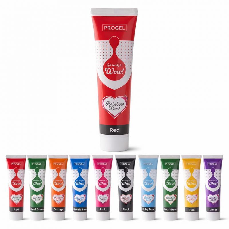 Rainbow Dust ProGel Concentrated Colour 100 g – Colorant Alimentaire Gel Professionnel